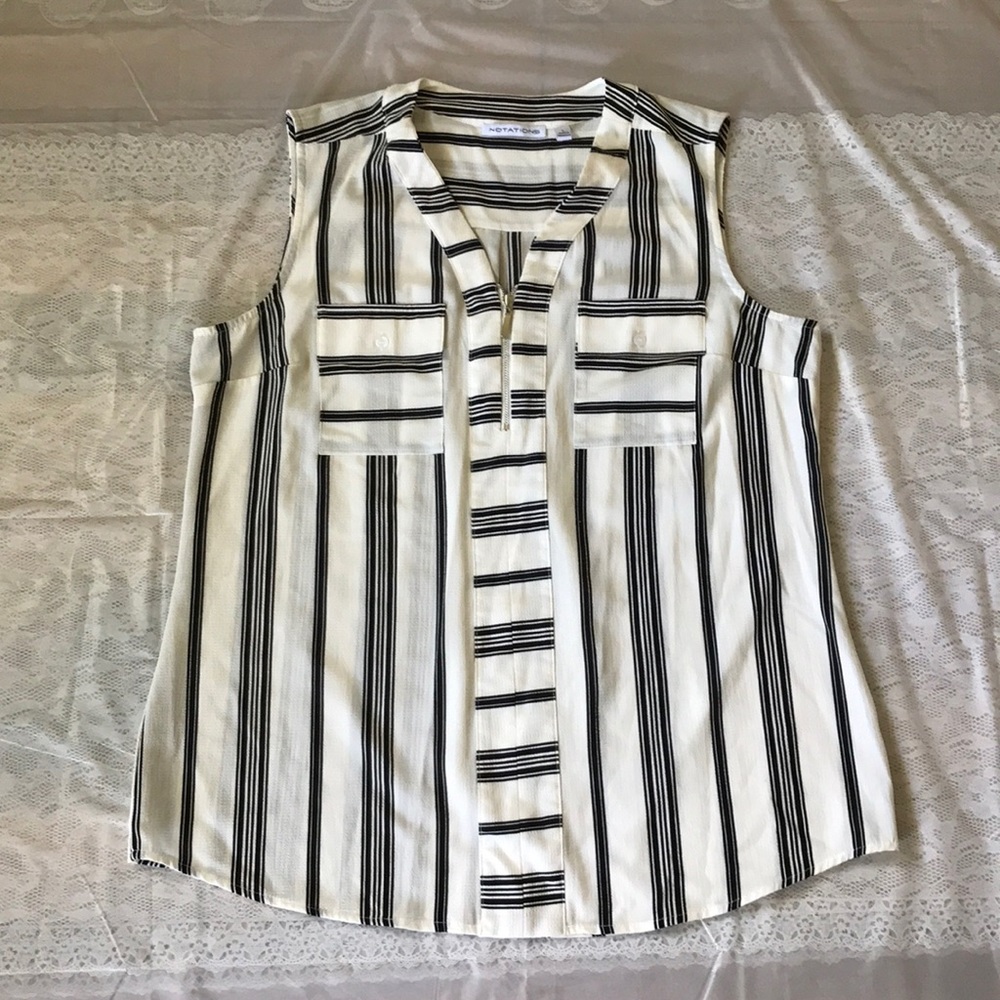 Notations Sleeveless Top